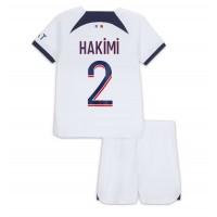 Fotbalové Dres Paris Saint-Germain Achraf Hakimi #2 Dětské Venkovní 2023-24 Krátký Rukáv (+ trenýrky)